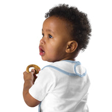 Load image into Gallery viewer, Black Boys' Joy Embroidered Baby Bib