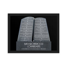 Load image into Gallery viewer, Brotherhood Commandments Framed Matte Paper Poster
