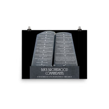 Load image into Gallery viewer, Black Brotherhood Commandments Photo Paper Poster
