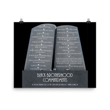 Load image into Gallery viewer, Black Brotherhood Commandments Photo Paper Poster
