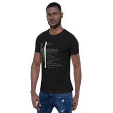 Load image into Gallery viewer, Black Brotherhood Commandments Unisex T-Shirt (Design #2)
