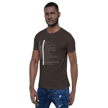 Load image into Gallery viewer, Black Brotherhood Commandments Unisex T-Shirt (Design #2)
