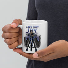 Load image into Gallery viewer, Black Boy's Joy White glossy mug
